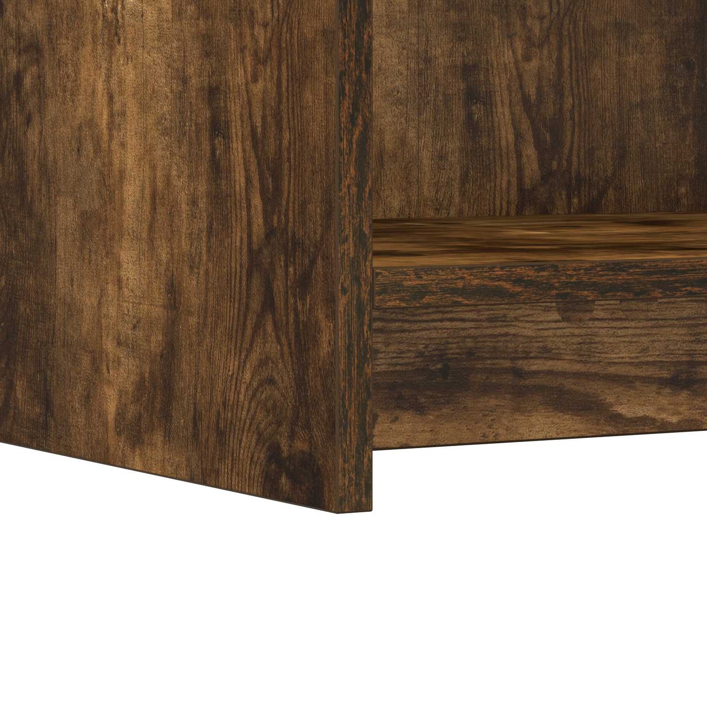 vidaXL Πλαϊνό γραφείο Καπνισμένο Ξύλο Δρυός 75 x 36 x 80 εκ