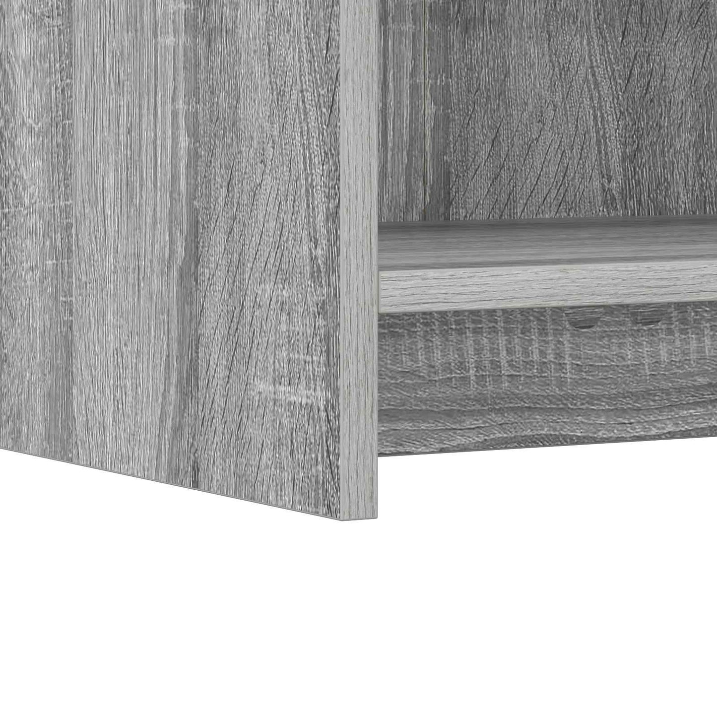 vidaXL Πλαϊνό γραφείο Γκρι Sonoma 75 x 36 x 80 εκ Επεξεργασμένο Ξύλο