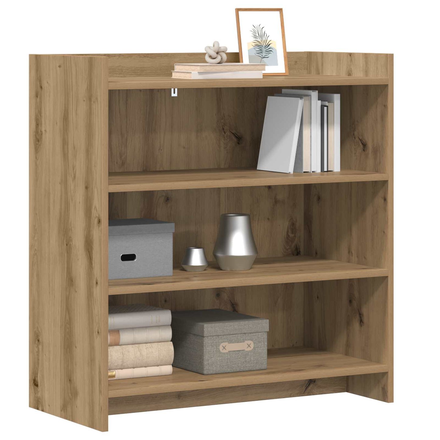 vidaXL Πλαϊνό γραφείο Artisan Δρυς 75 x 36 x 80 εκ Επεξεργασμένο Ξύλο