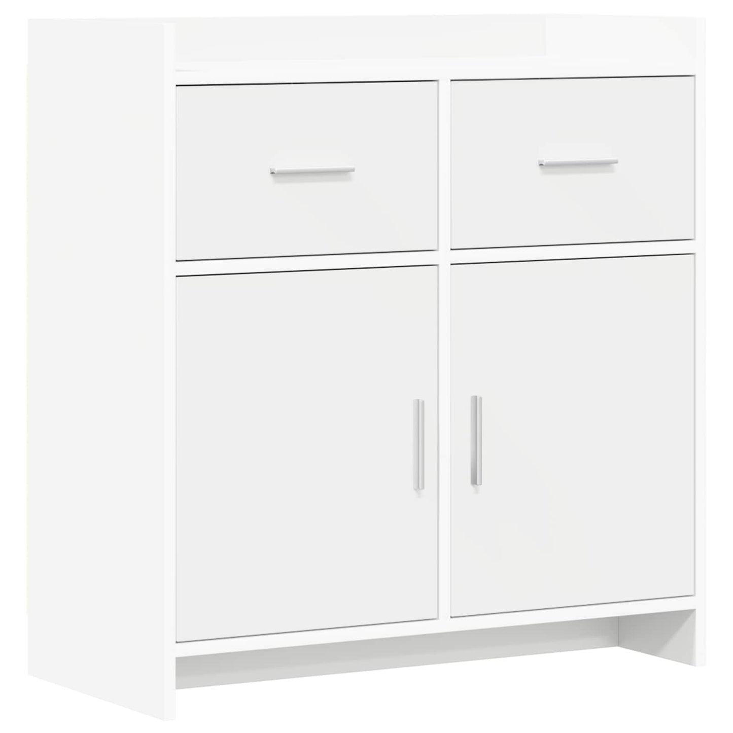 vidaXL Πλαϊνό γραφείο Λευκό 75 x 36 x 80 εκ Επεξεργασμένο Ξύλο