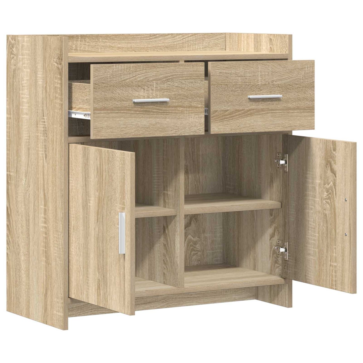 vidaXL Πλαϊνό γραφείο Sonoma Δρυς 75 x 36 x 80 εκ Επεξεργασμένο Ξύλο