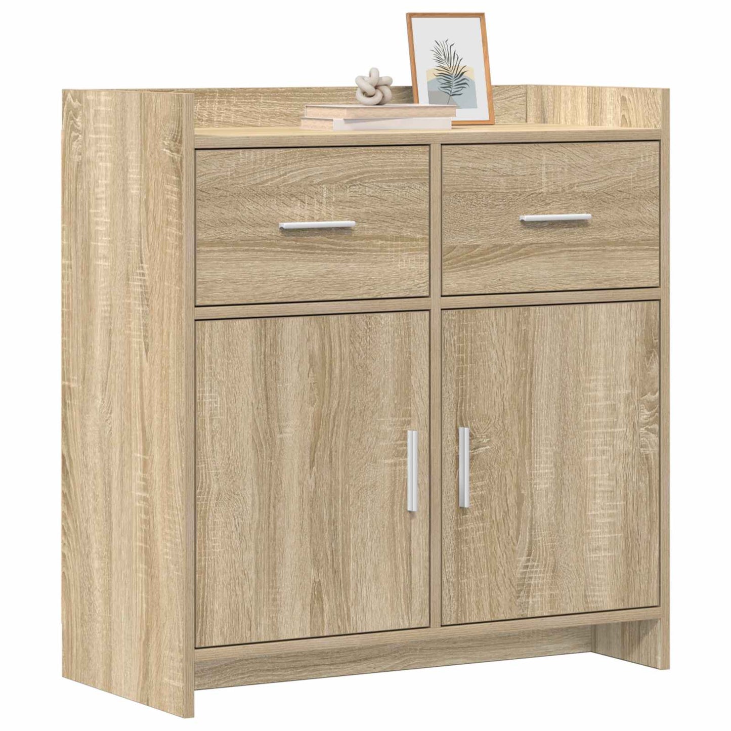 vidaXL Πλαϊνό γραφείο Sonoma Δρυς 75 x 36 x 80 εκ Επεξεργασμένο Ξύλο