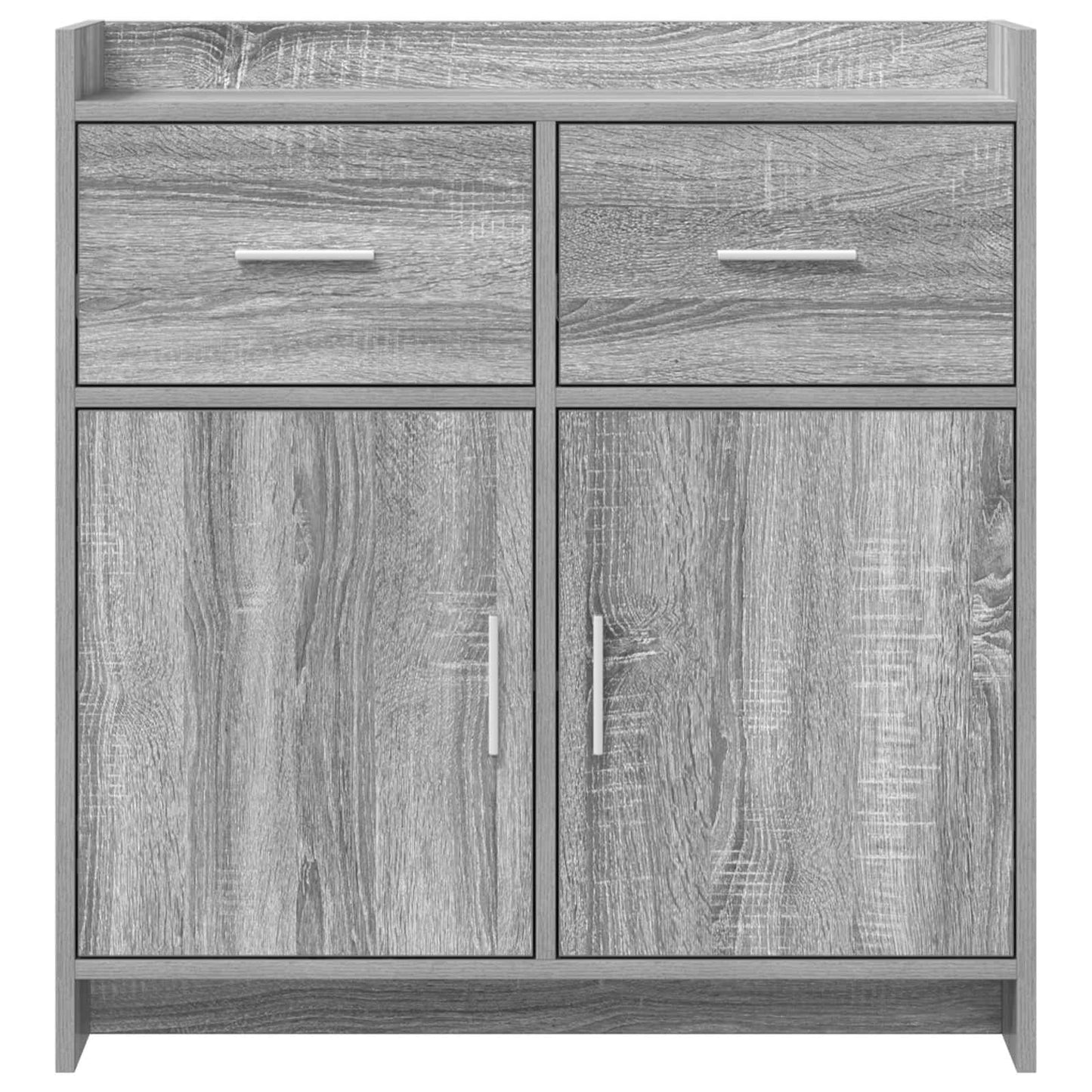 vidaXL Πλαϊνό γραφείο Γκρι Sonoma 75 x 36 x 80 εκ Επεξεργασμένο Ξύλο