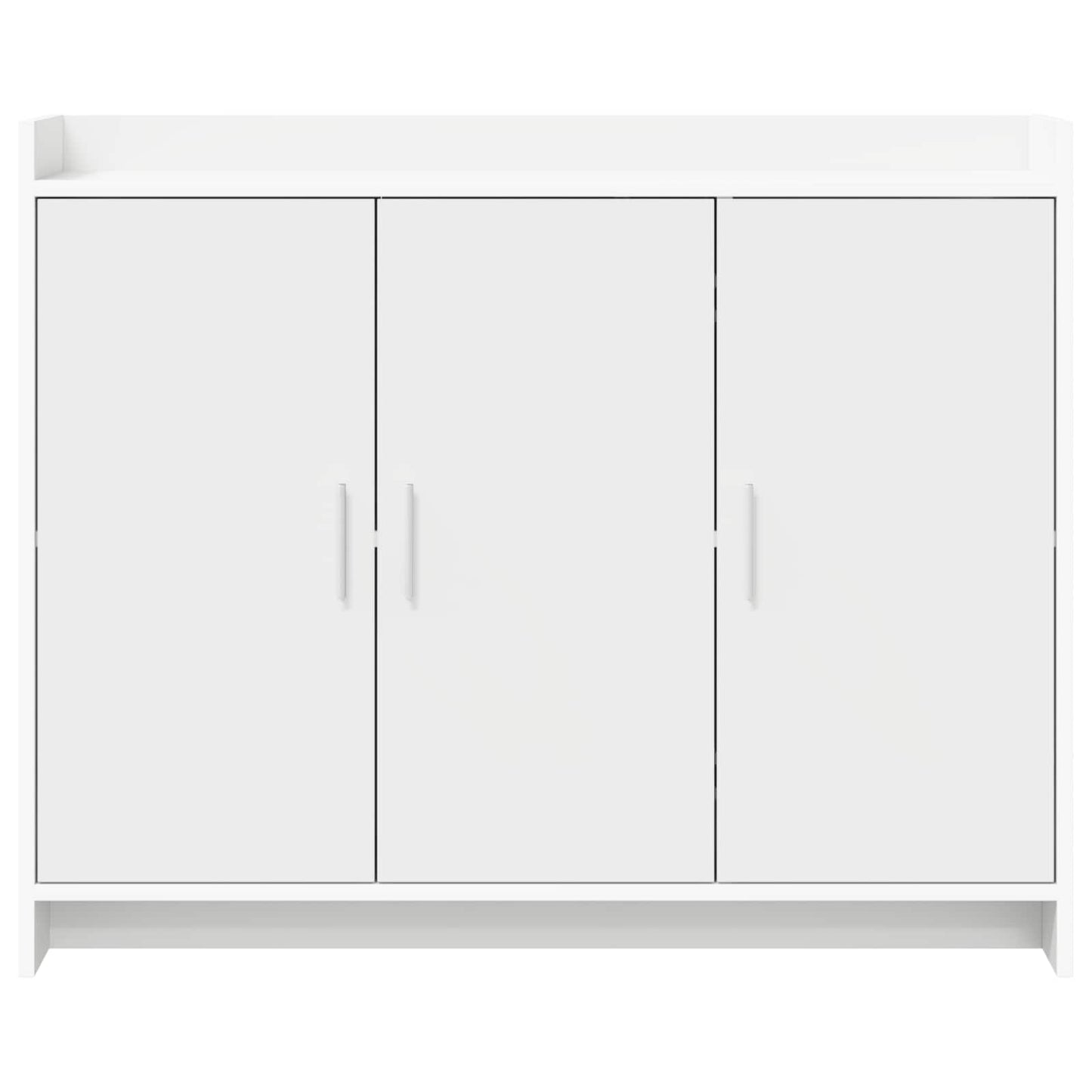 vidaXL Πλαϊνό γραφείο Λευκό 98,5 x 33 x 80 εκ Επεξεργασμένο Ξύλο