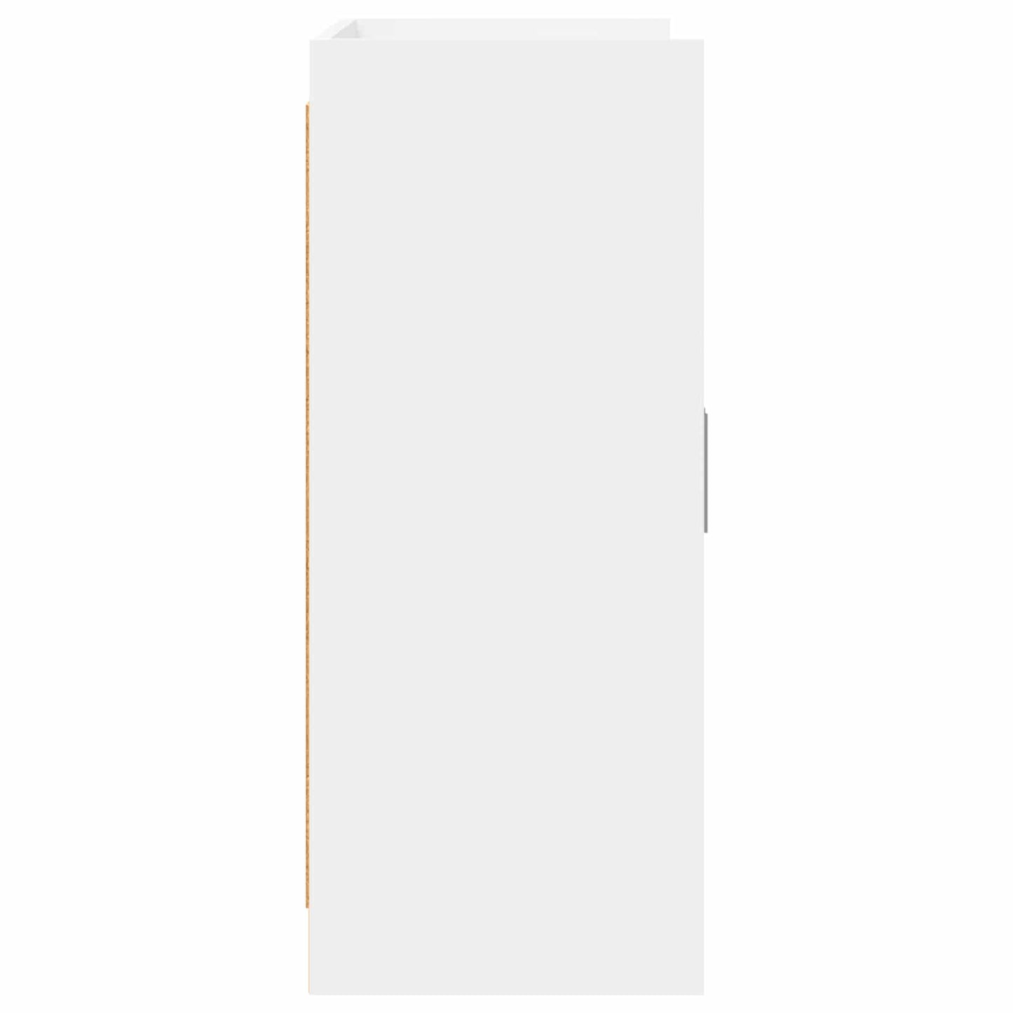 vidaXL Πλαϊνό γραφείο Λευκό 98,5 x 33 x 80 εκ Επεξεργασμένο Ξύλο