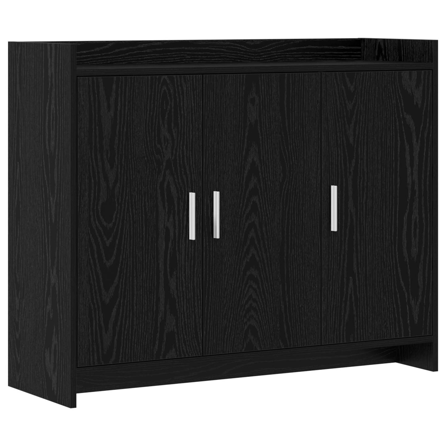 vidaXL Πλαϊνό γραφείο Μαύρη Δρυς 98,5 x 33 x 80 εκ Επεξεργασμένο Ξύλο