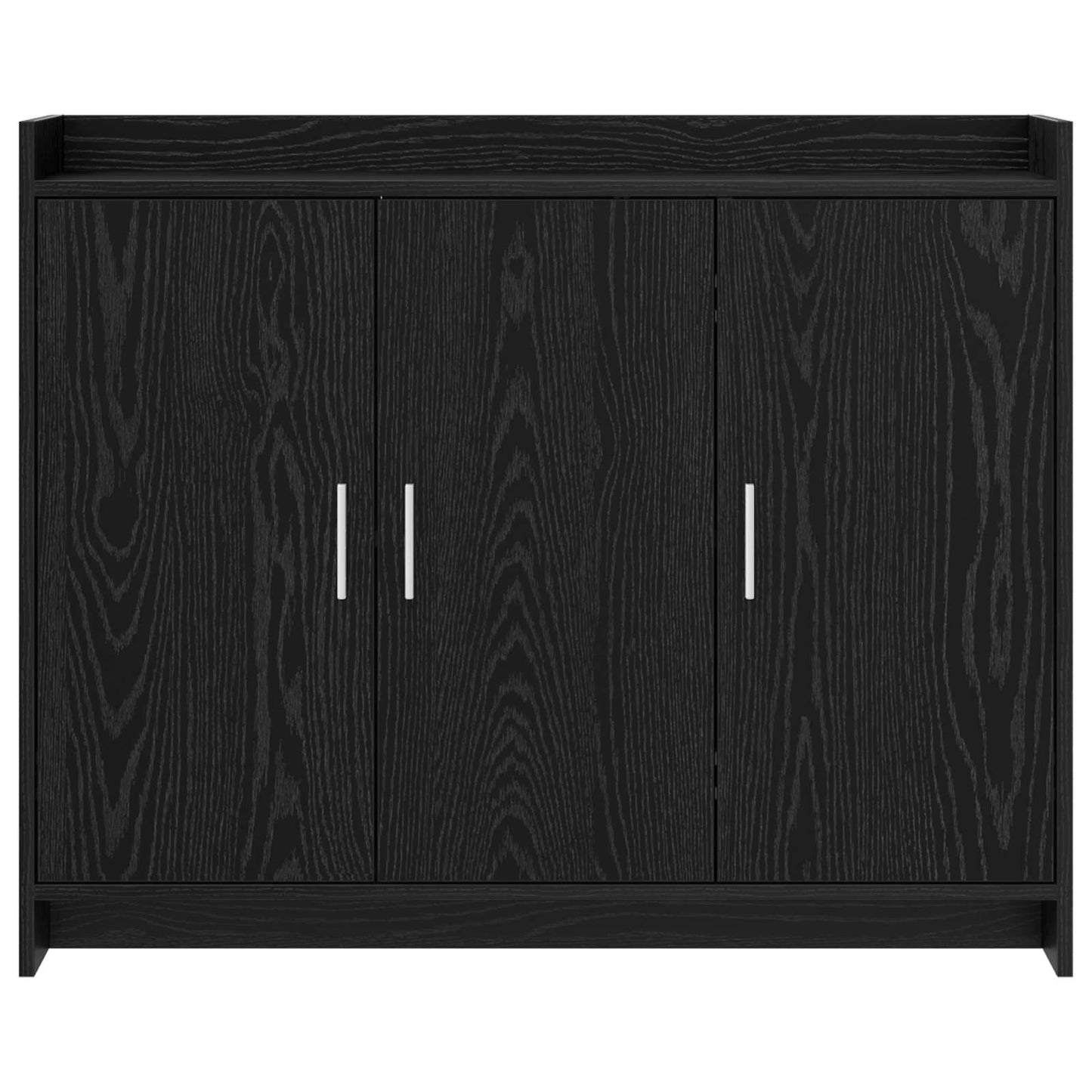 vidaXL Πλαϊνό γραφείο Μαύρη Δρυς 98,5 x 33 x 80 εκ Επεξεργασμένο Ξύλο