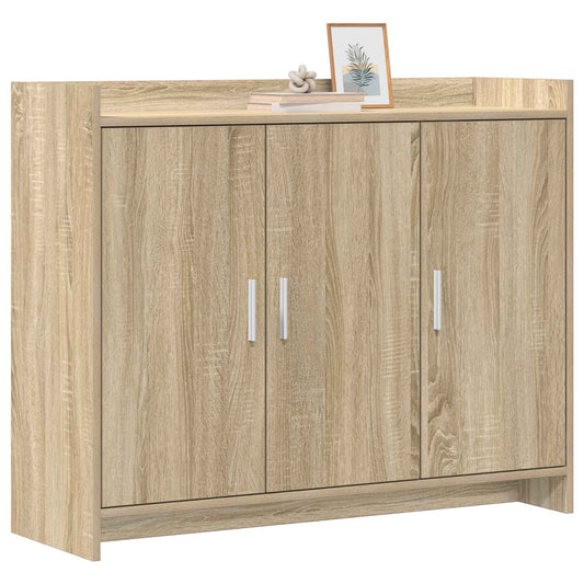 vidaXL Πλαϊνό γραφείο Sonoma Δρυς 98,5 x 33 x 80 εκ Επεξεργασμένο Ξύλο