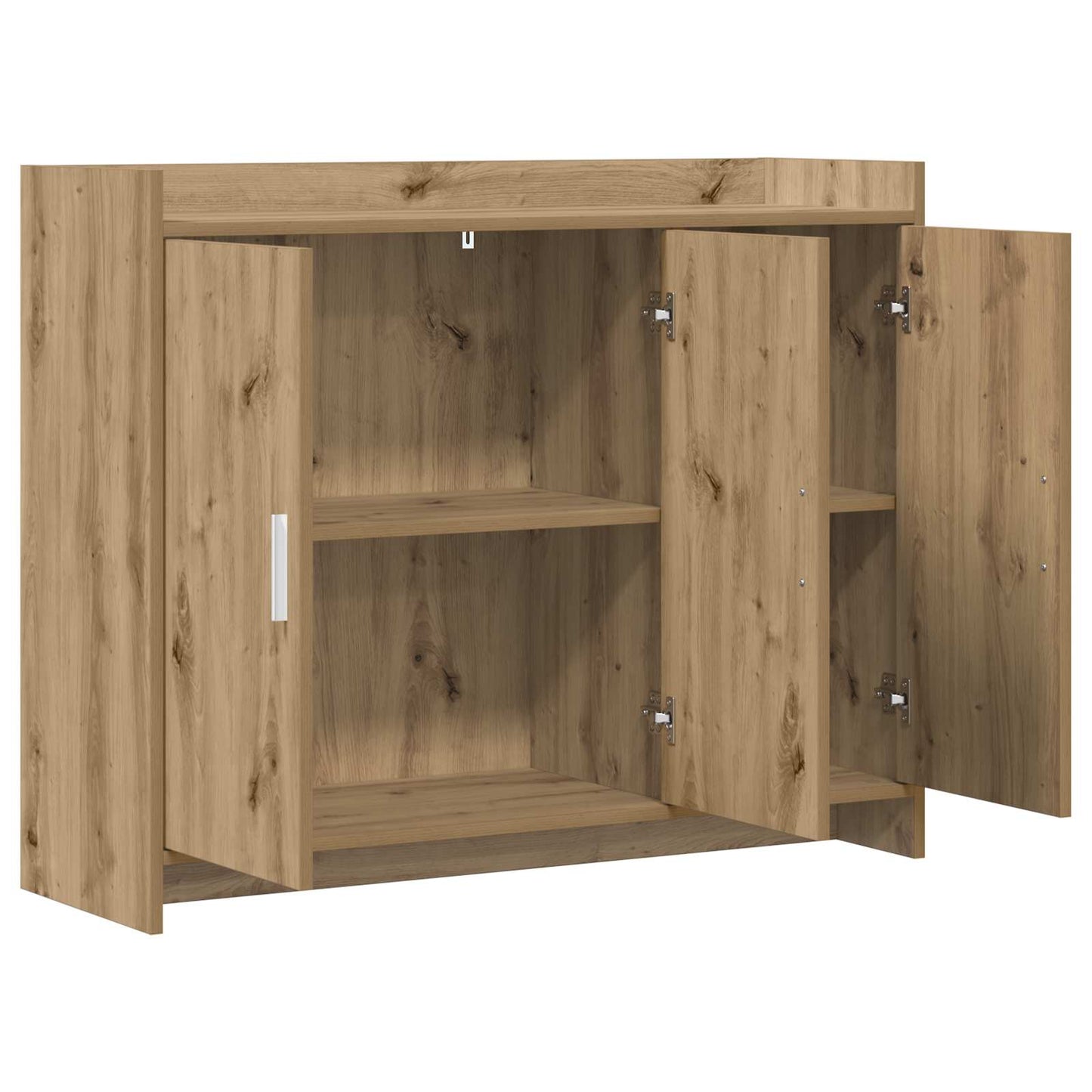 vidaXL Πλαϊνό γραφείο Artisan Δρυς 98,5 x 33 x 80 εκ