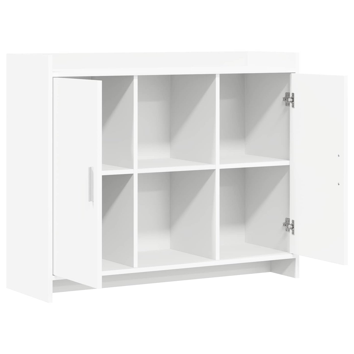 vidaXL Πλαϊνό γραφείο Λευκό 98,5 x 33 x 80 εκ Επεξεργασμένο Ξύλο