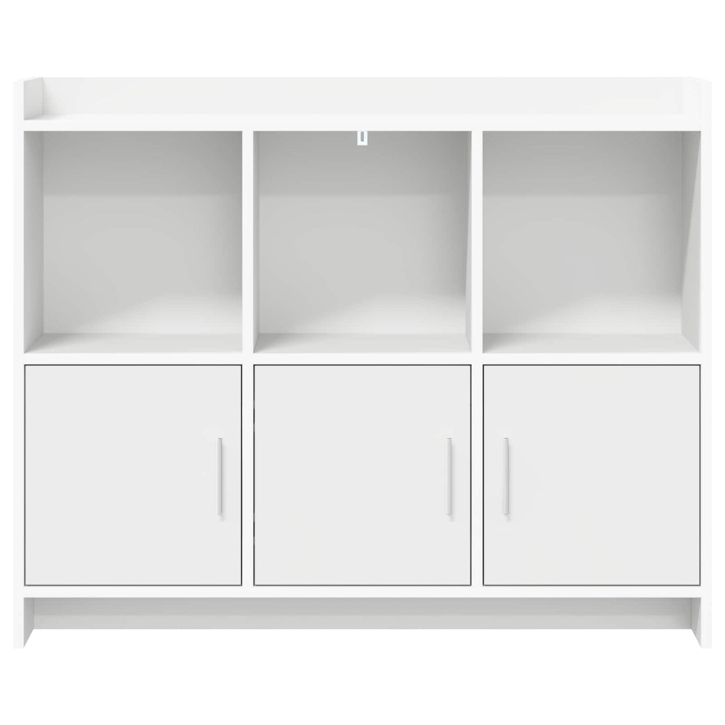 vidaXL Πλαϊνό γραφείο Λευκό 98,5 x 33 x 80 εκ Επεξεργασμένο Ξύλο