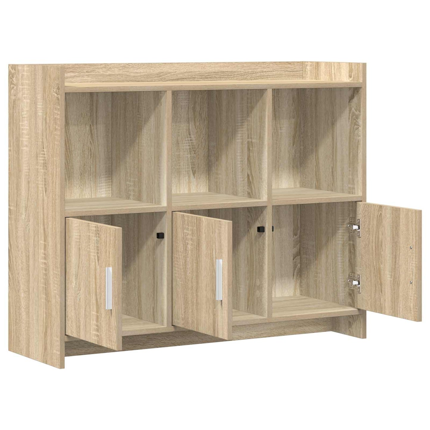 vidaXL Πλαϊνό γραφείο Sonoma Δρυς 98,5 x 33 x 80 εκ Επεξεργασμένο Ξύλο