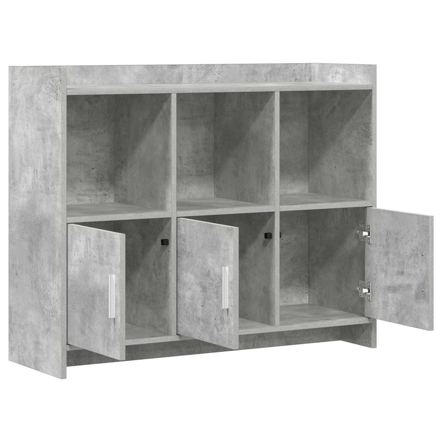 vidaXL Πλαϊνό γραφείο Γκρι Σκυροδέματος 98,5 x 33 x 80 εκ