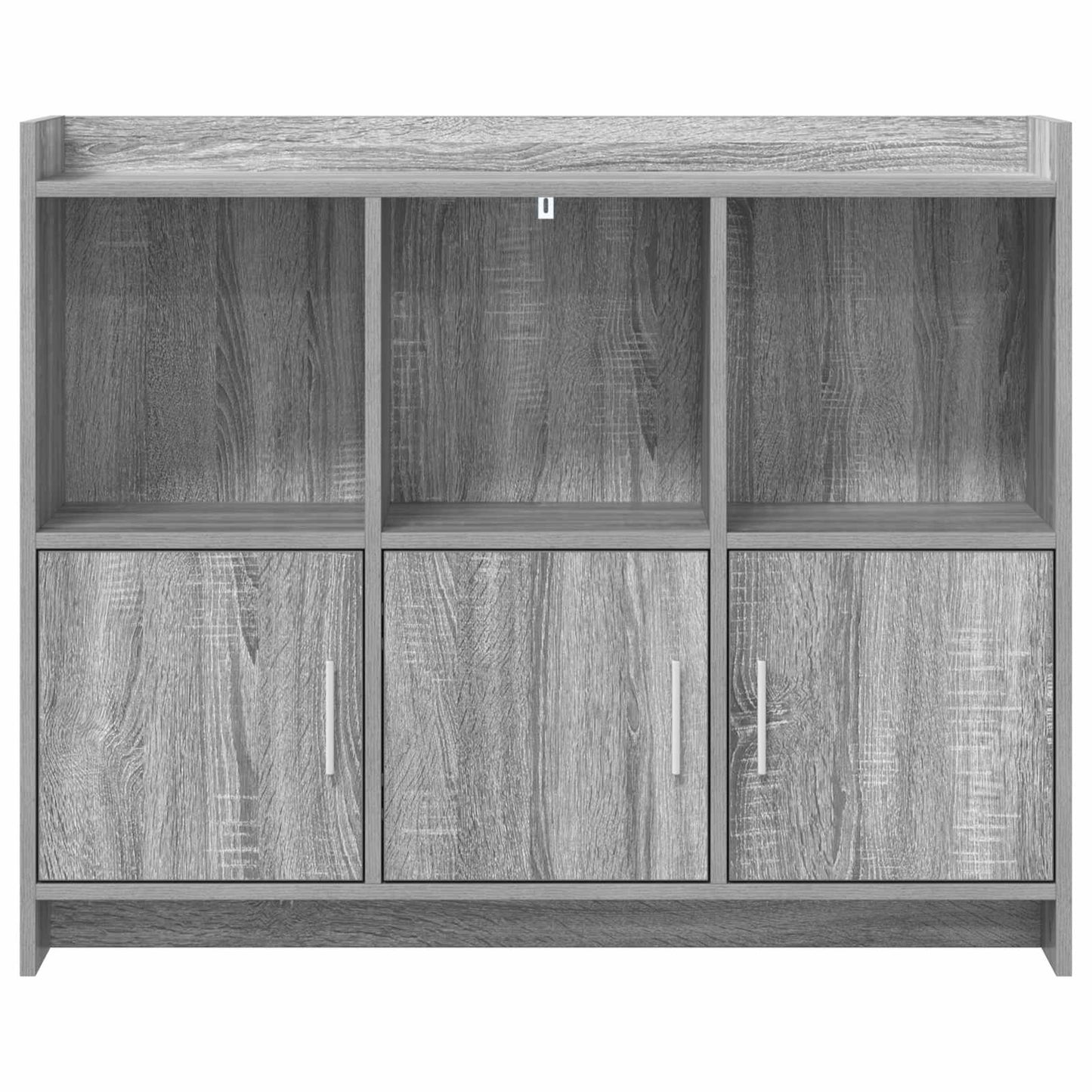 vidaXL Πλαϊνό γραφείο Γκρι Sonoma 98,5 x 33 x 80 εκ Επεξεργασμένο Ξύλο