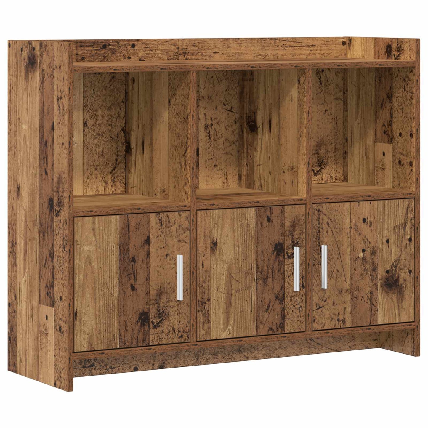 vidaXL Πλαϊνό γραφείο Παλαιωμένο ξύλο 98,5 x 33 x 80 εκ