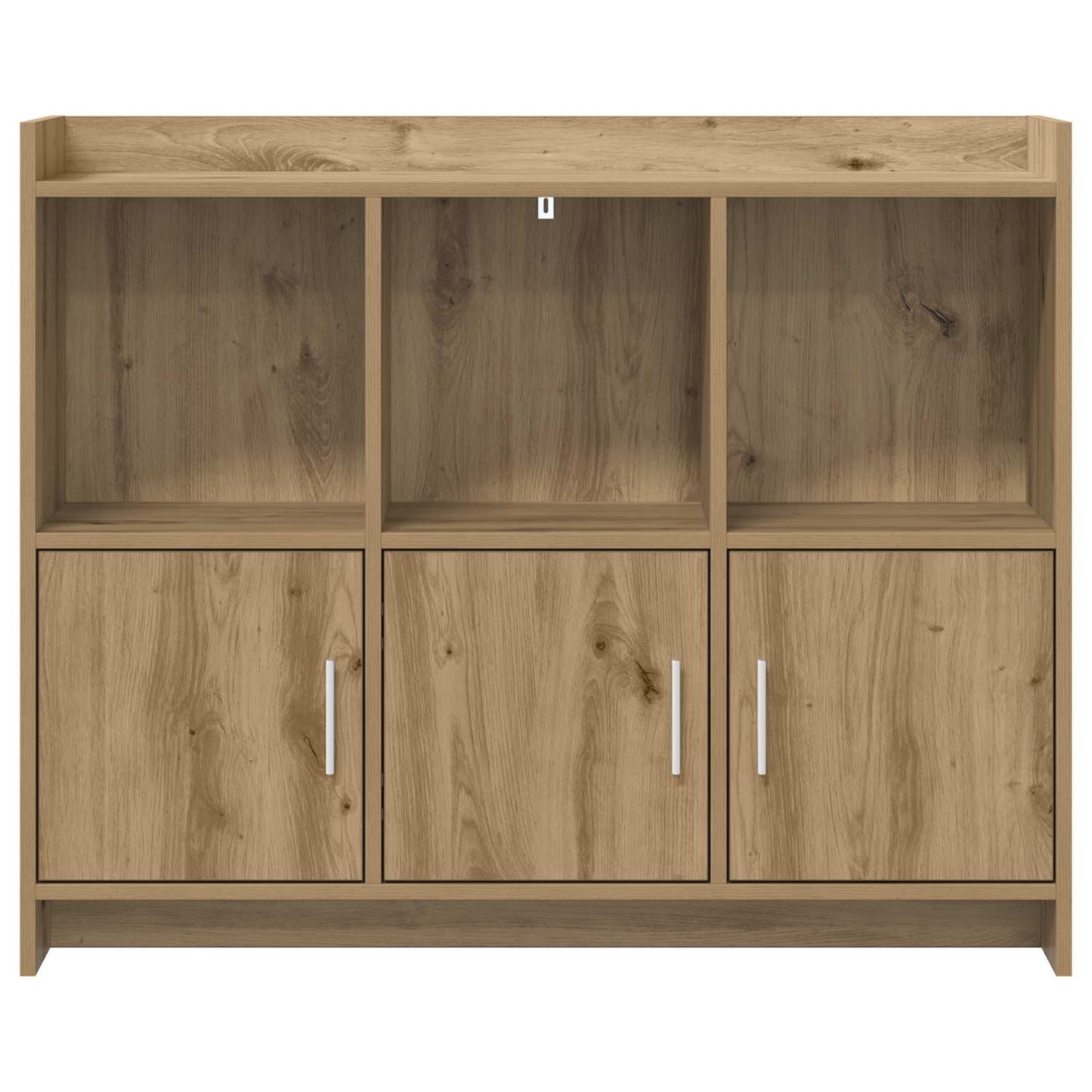 vidaXL Πλαϊνό γραφείο Artisan Δρυς 98,5 x 33 x 80 εκ