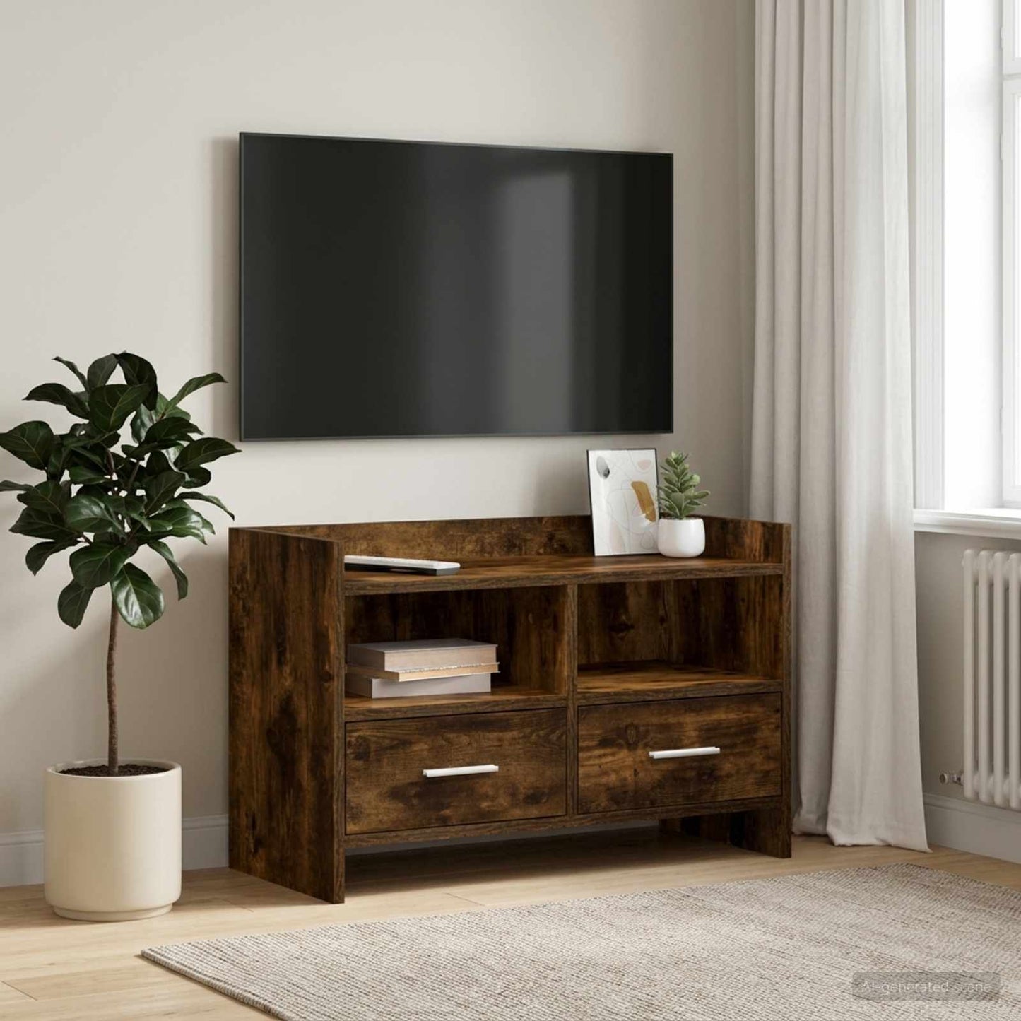 vidaXL Ντουλάπι TV 71,5 x 33 x 47 εκ. Καπνισμένο Ξύλο Δρυός