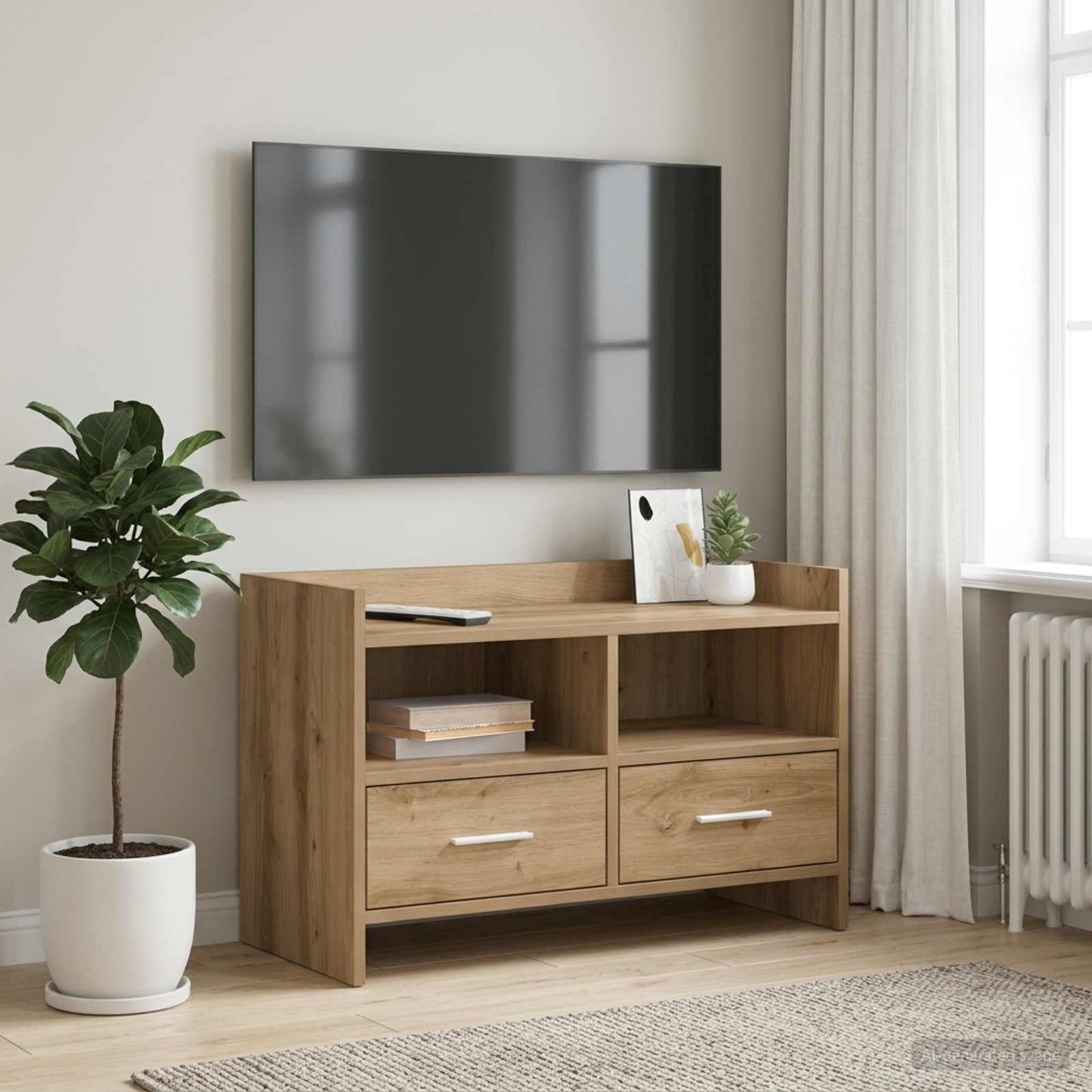 vidaXL Ντουλάπι TV 71,5 x 33 x 47 εκ. Artisan Δρυς Επεξεργασμένο Ξύλο