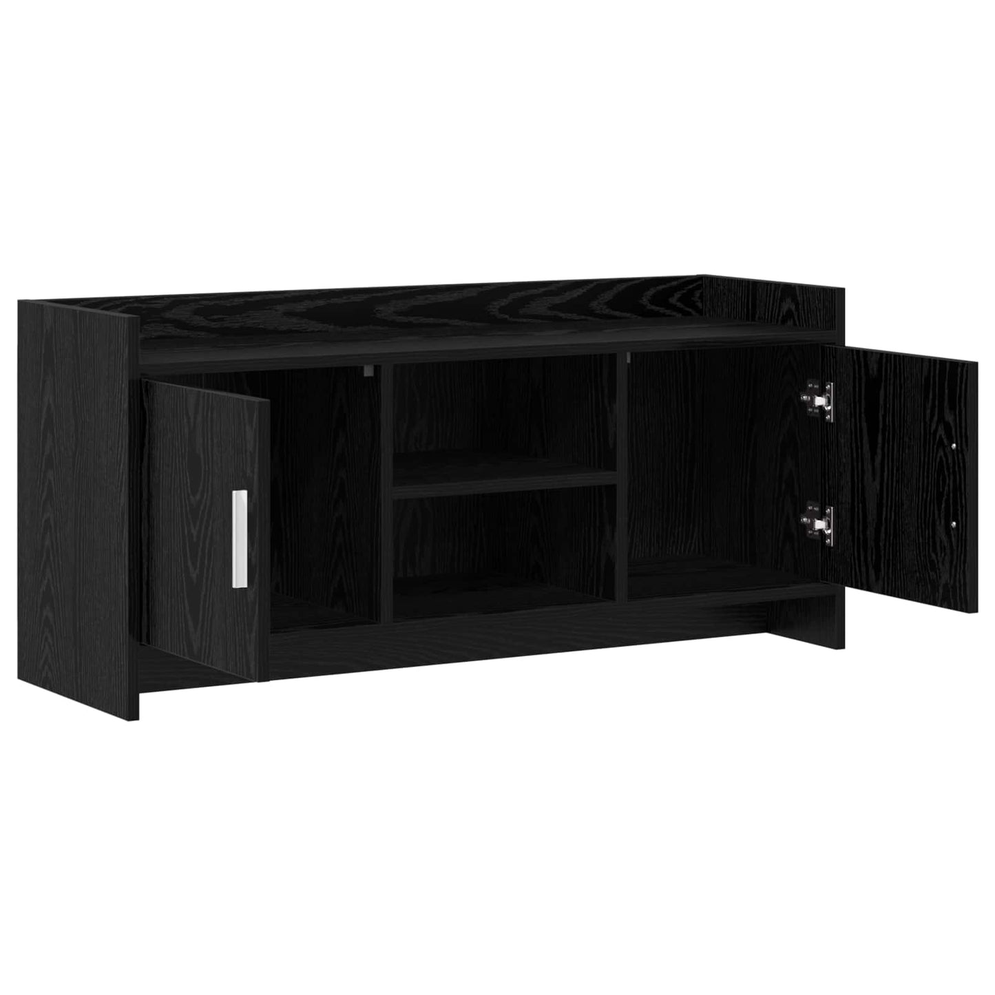 vidaXL Ντουλάπι TV 102 x 33 x 47 εκ Μαύρη Δρυς Επεξεργασμένο Ξύλο