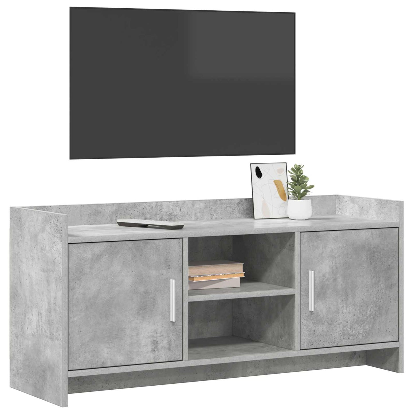 vidaXL Ντουλάπι TV 102 x 33 x 47 εκ Γκρι Σκυροδέματος