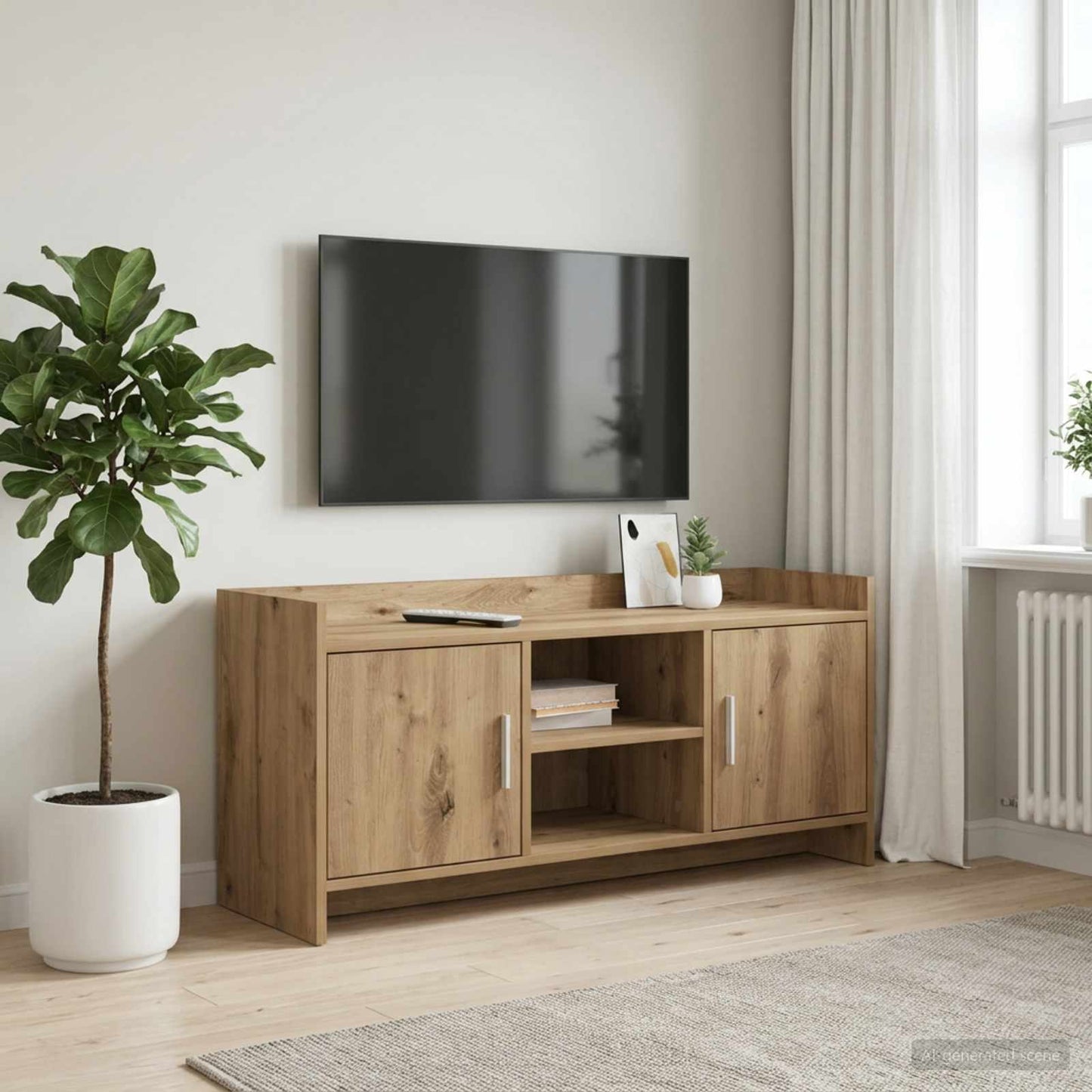 vidaXL Ντουλάπι TV 102 x 33 x 47 εκ Artisan Δρυς Επεξεργασμένο Ξύλο