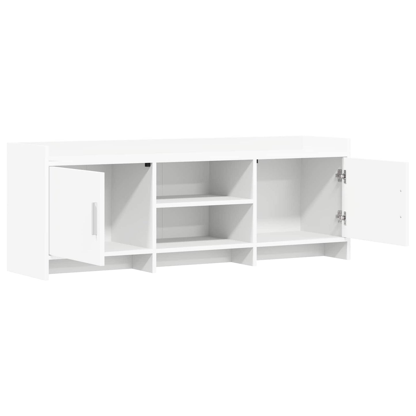 vidaXL Ντουλάπι TV 130 x 33 x 47 εκ Λευκό Επεξεργασμένο Ξύλο