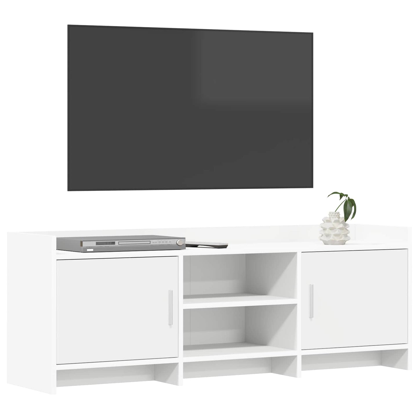 vidaXL Ντουλάπι TV 130 x 33 x 47 εκ Λευκό Επεξεργασμένο Ξύλο