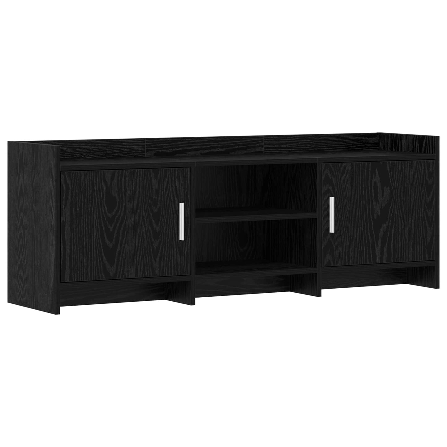 vidaXL Ντουλάπι TV 130 x 33 x 47 εκ Μαύρη Δρυς Επεξεργασμένο Ξύλο