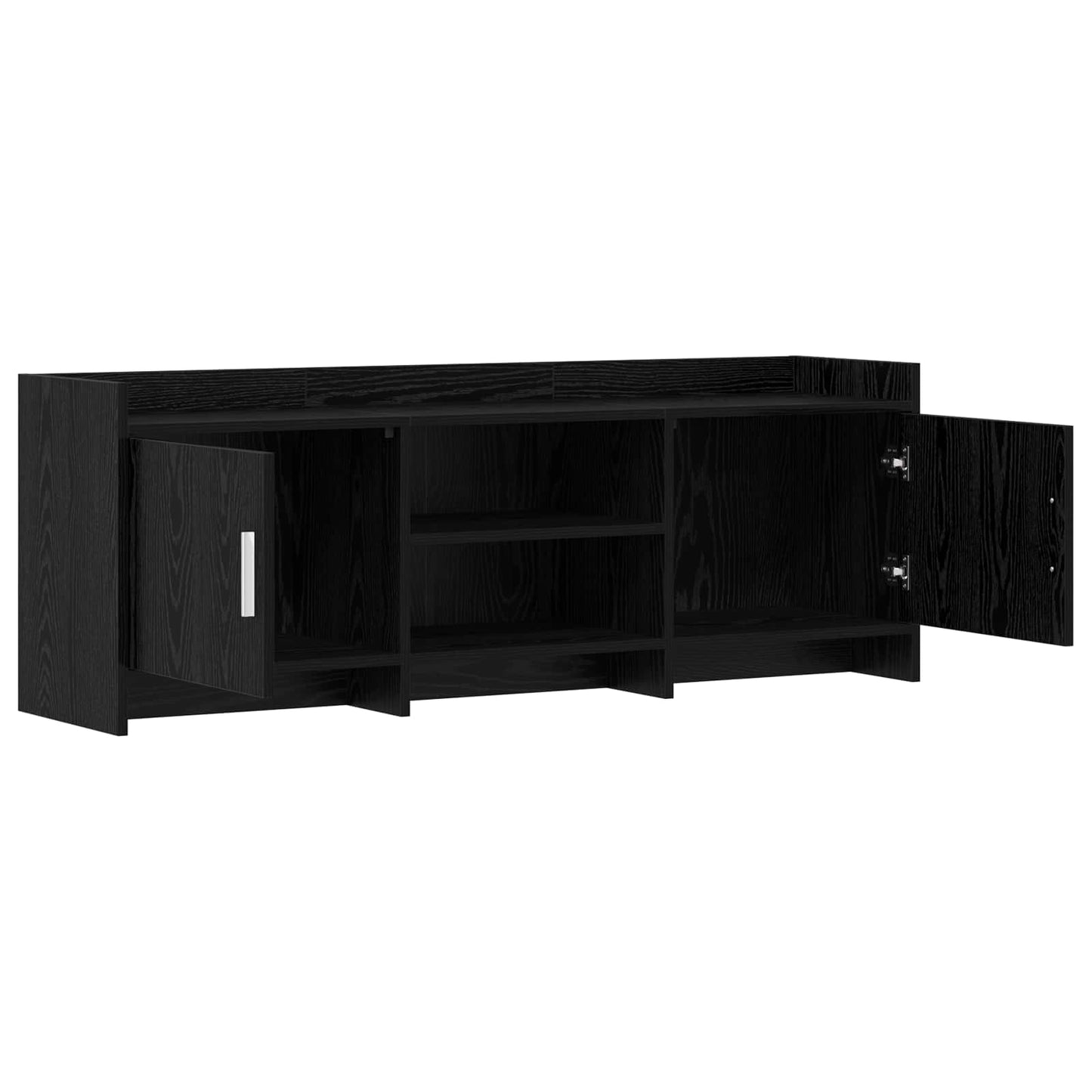 vidaXL Ντουλάπι TV 130 x 33 x 47 εκ Μαύρη Δρυς Επεξεργασμένο Ξύλο