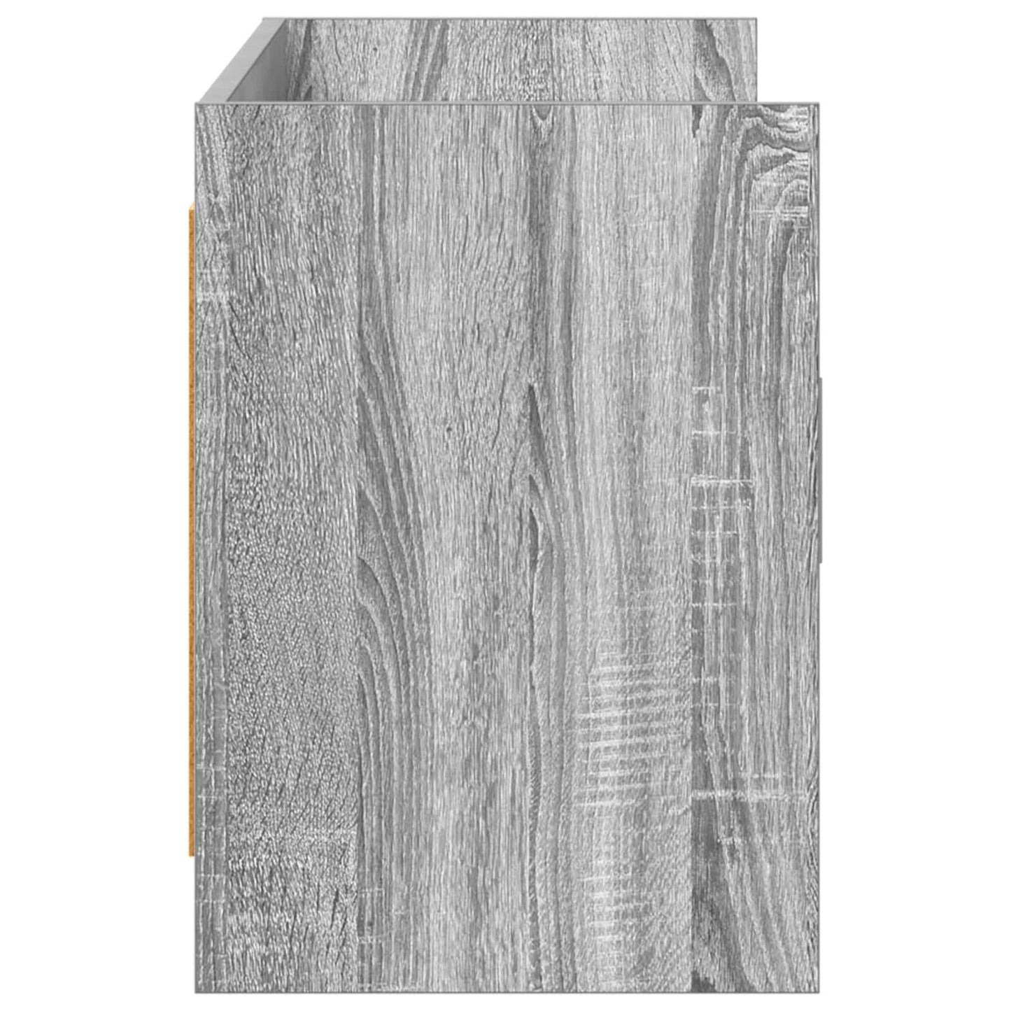 vidaXL Ντουλάπι TV 130 x 33 x 47 εκ Γκρι Sonoma Επεξεργασμένο Ξύλο