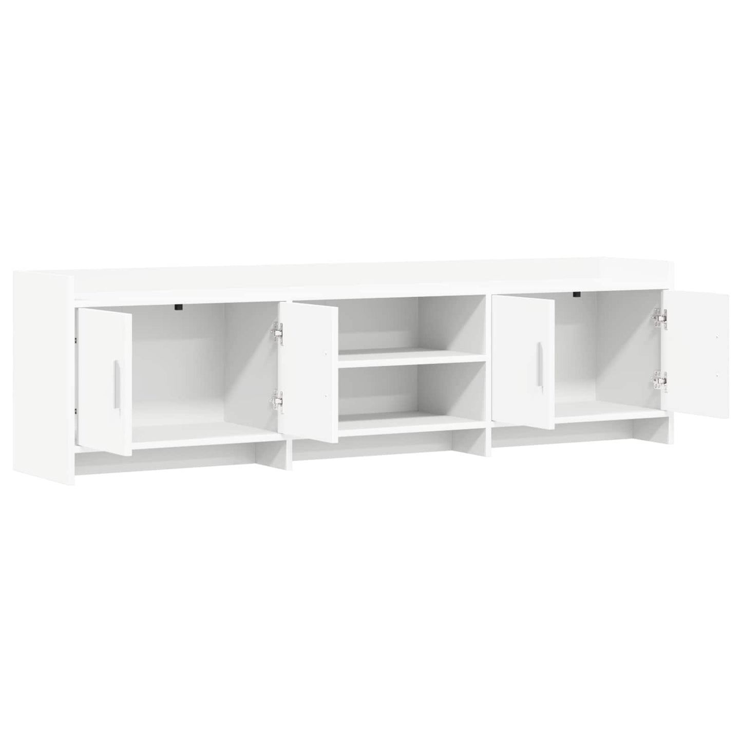 vidaXL Ντουλάπι TV 168 x 33 x 47 εκ. Λευκό Επεξεργασμένο Ξύλο