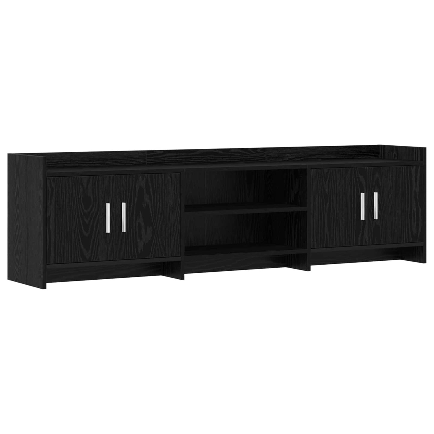 vidaXL Ντουλάπι TV 168 x 33 x 47 εκ. Μαύρη Δρυς Επεξεργασμένο Ξύλο