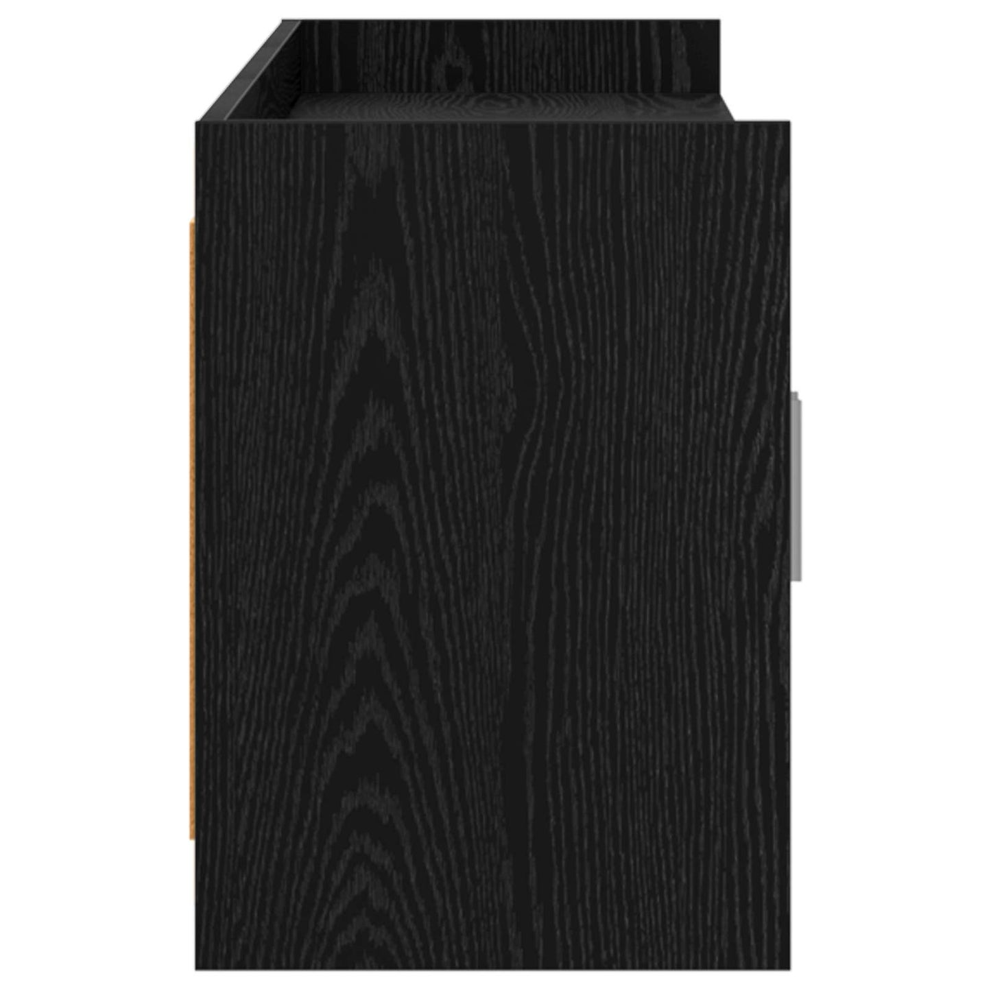vidaXL Ντουλάπι TV 168 x 33 x 47 εκ. Μαύρη Δρυς Επεξεργασμένο Ξύλο