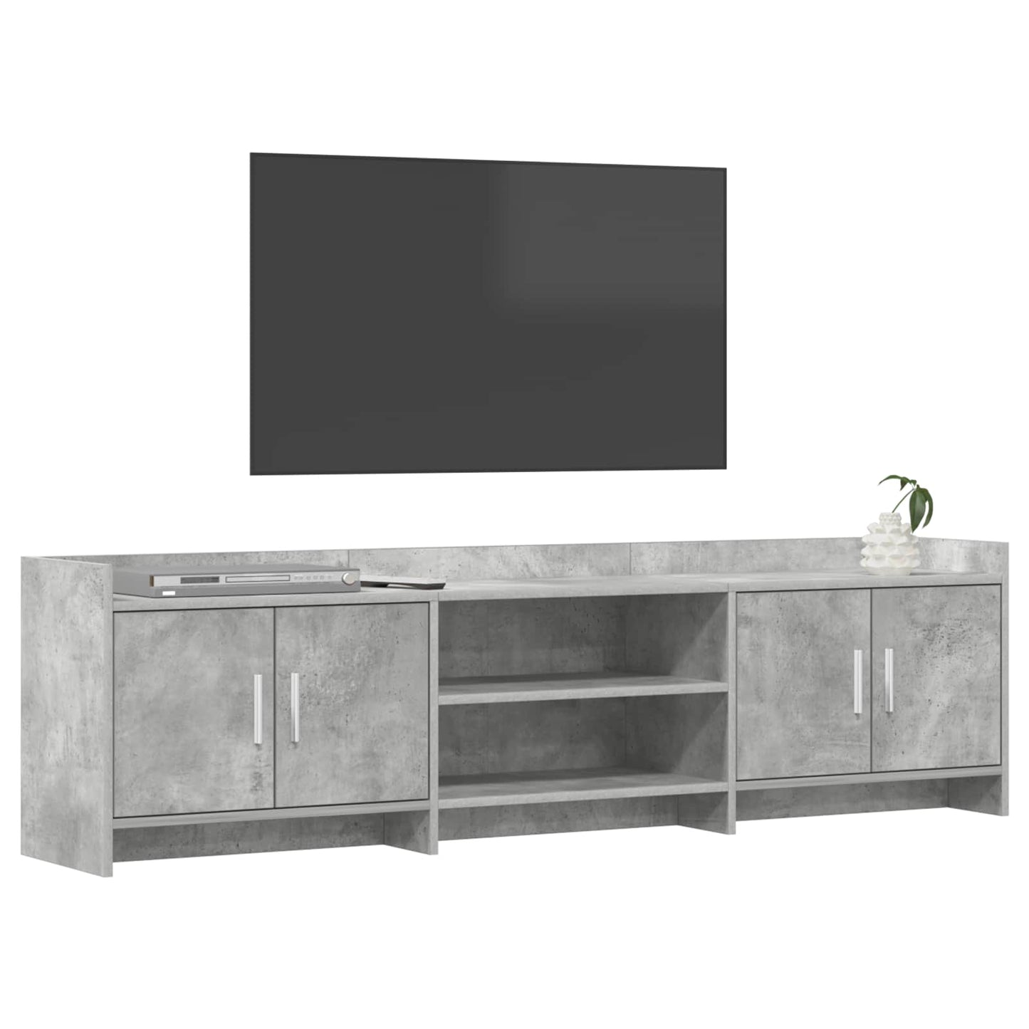 vidaXL Ντουλάπι TV 168 x 33 x 47 εκ. Γκρι Σκυροδέματος
