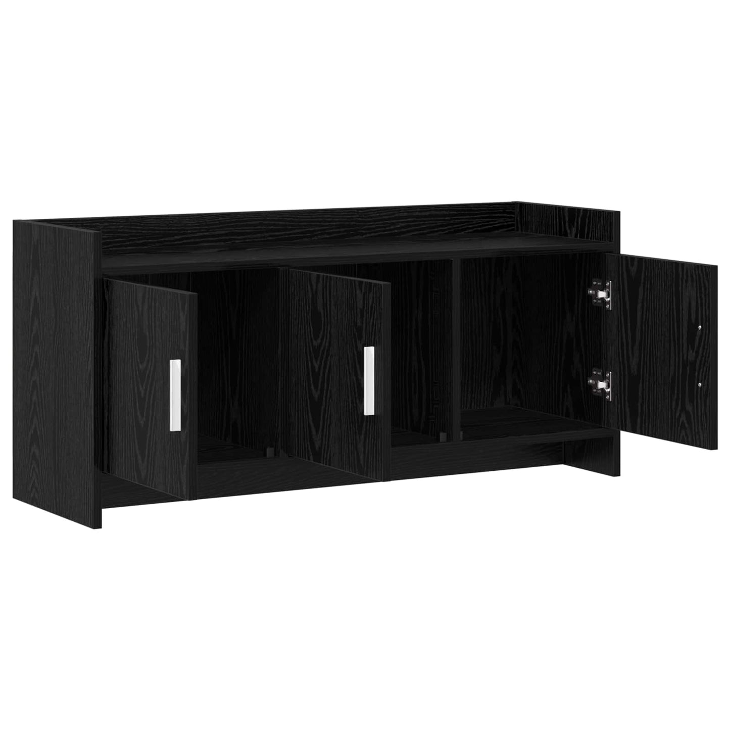vidaXL Ντουλάπι TV 102 x 33 x 47 εκ Μαύρη Δρυς Επεξεργασμένο Ξύλο