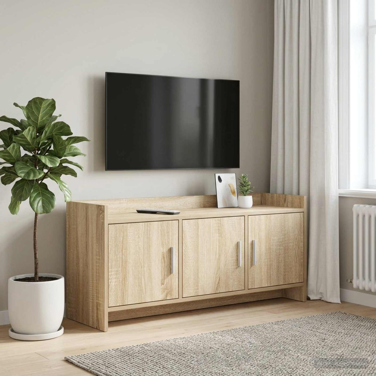 vidaXL Ντουλάπι TV 102 x 33 x 47 εκ Sonoma Δρυς Επεξεργασμένο Ξύλο