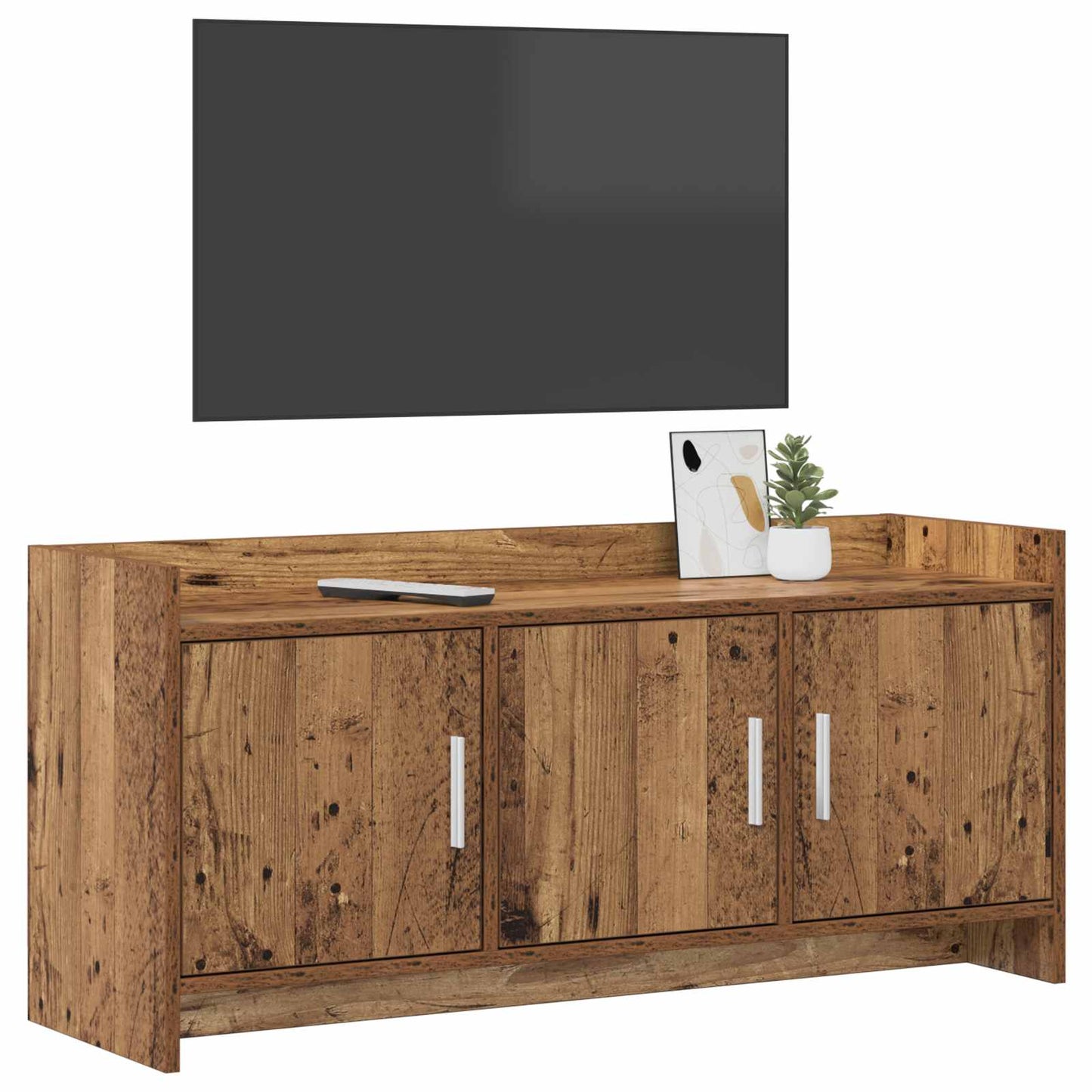 vidaXL Ντουλάπι TV 102 x 33 x 47 εκ Παλαιωμένο ξύλο Επεξεργασμένο Ξύλο