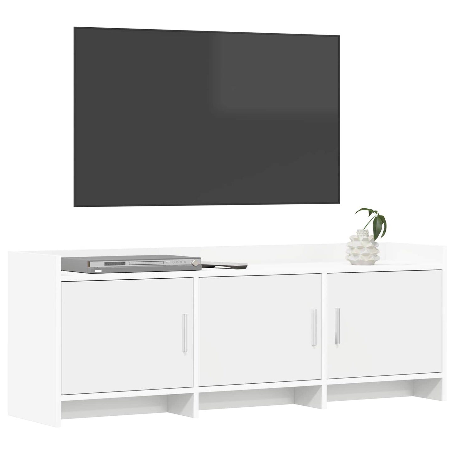 vidaXL Ντουλάπι TV 130 x 33 x 47 εκ Λευκό Επεξεργασμένο Ξύλο