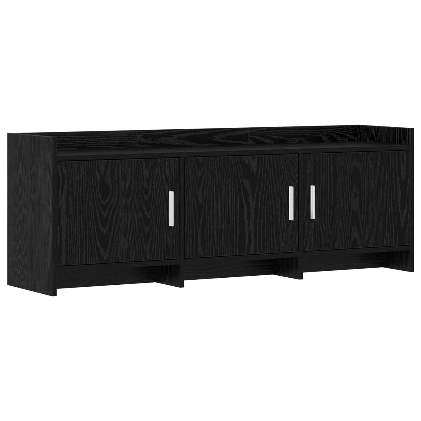 vidaXL Ντουλάπι TV 130 x 33 x 47 εκ Μαύρη Δρυς Επεξεργασμένο Ξύλο