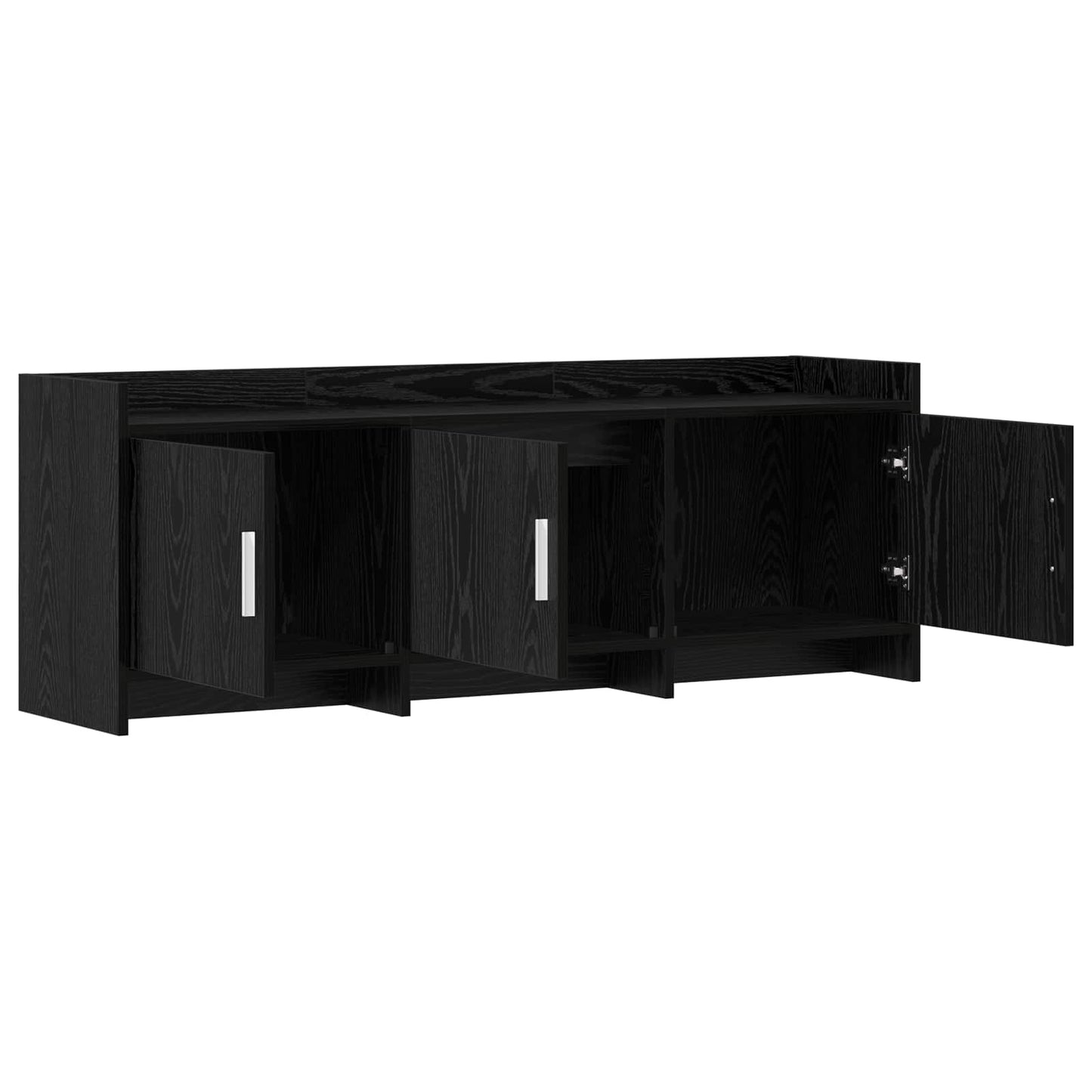 vidaXL Ντουλάπι TV 130 x 33 x 47 εκ Μαύρη Δρυς Επεξεργασμένο Ξύλο