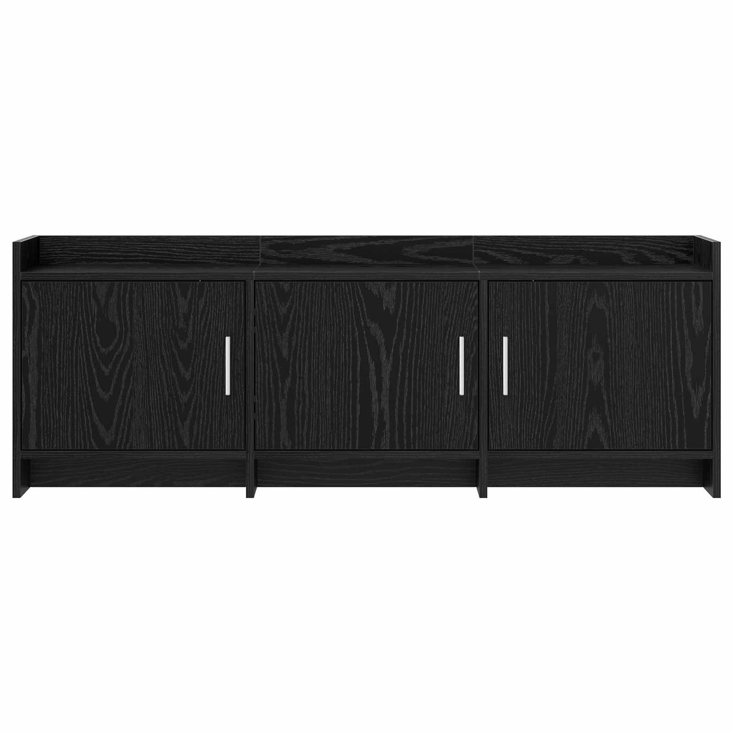 vidaXL Ντουλάπι TV 130 x 33 x 47 εκ Μαύρη Δρυς Επεξεργασμένο Ξύλο