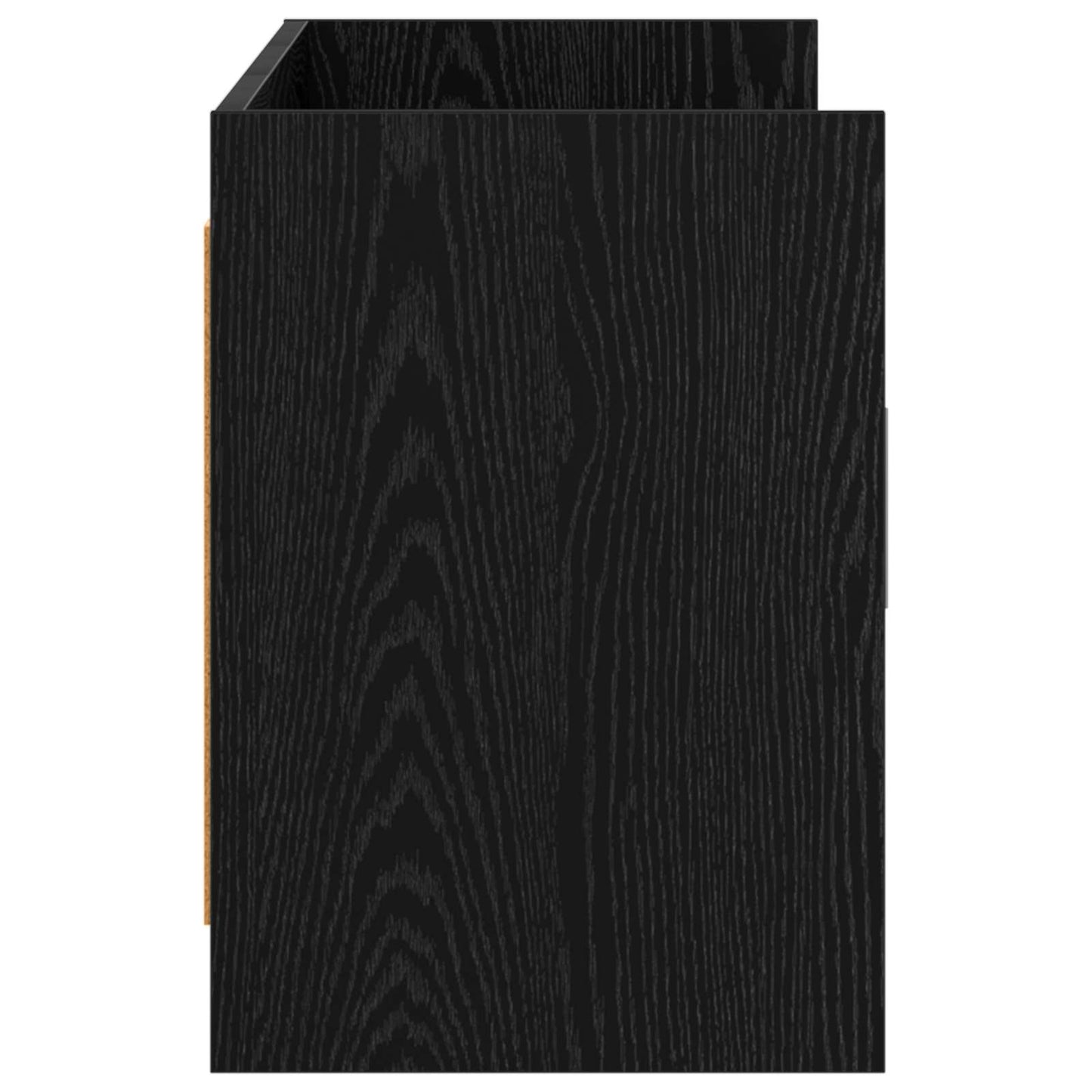 vidaXL Ντουλάπι TV 130 x 33 x 47 εκ Μαύρη Δρυς Επεξεργασμένο Ξύλο