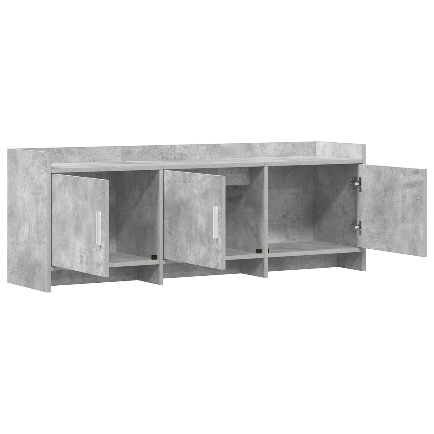 vidaXL Ντουλάπι TV 130 x 33 x 47 εκ Γκρι Σκυροδέματος