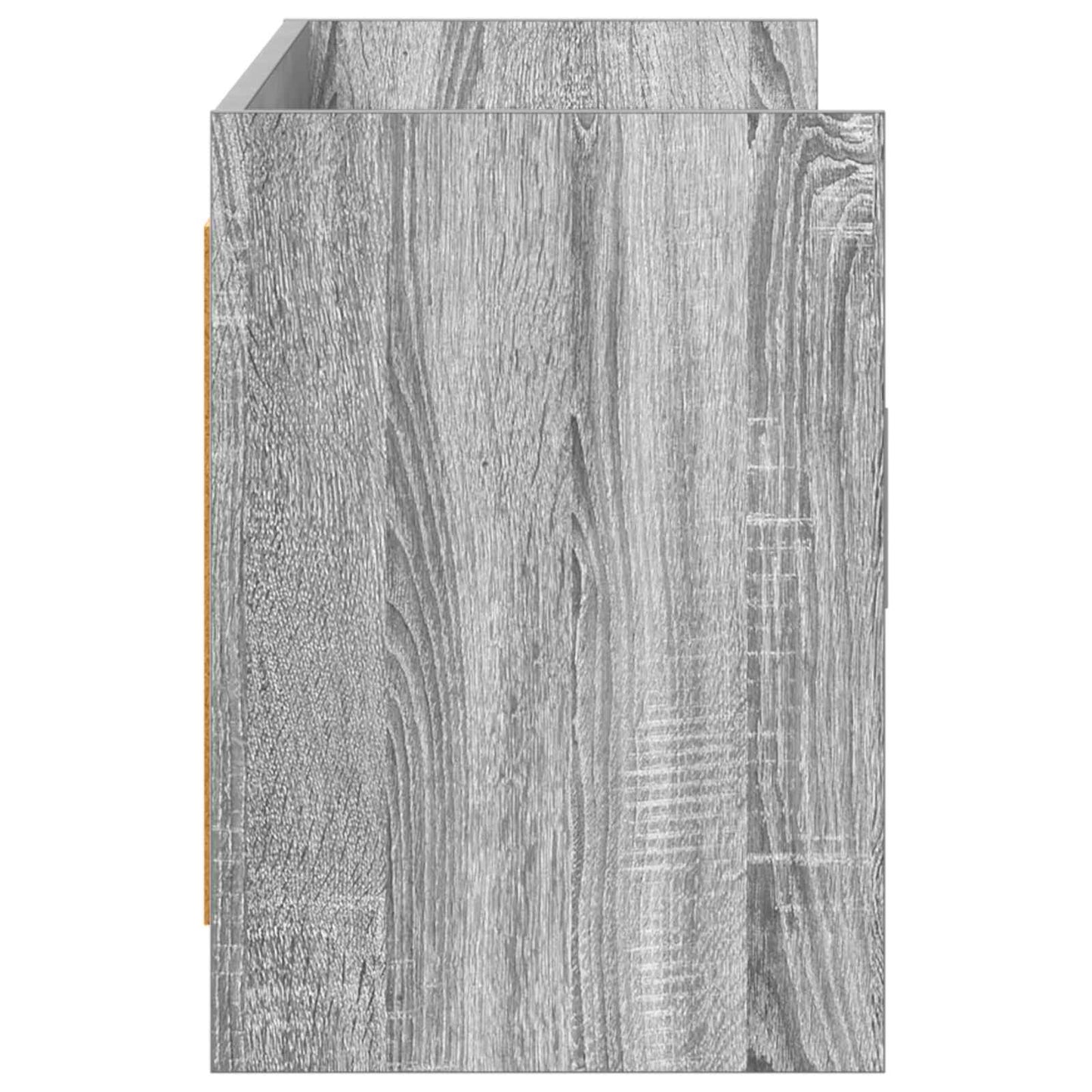 vidaXL Ντουλάπι TV 130 x 33 x 47 εκ Γκρι Sonoma Επεξεργασμένο Ξύλο