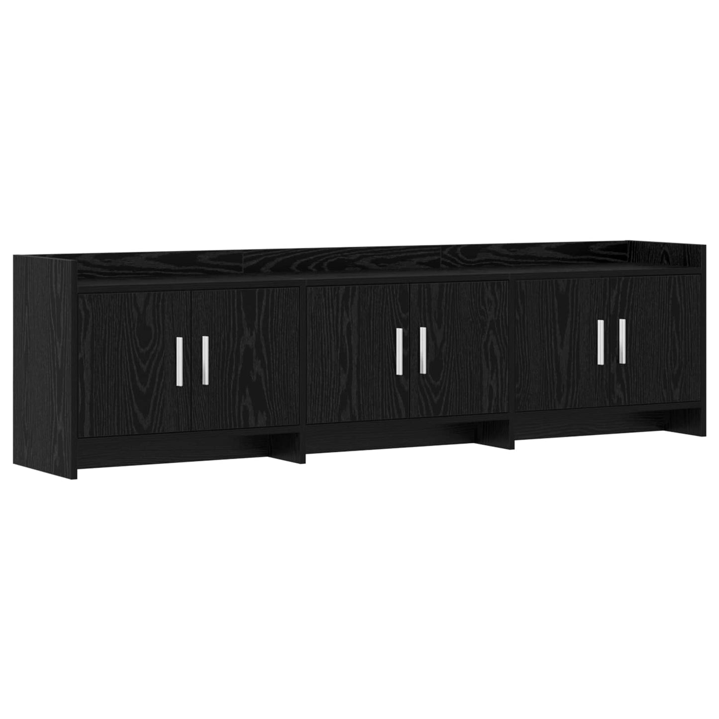 vidaXL Ντουλάπι TV 168 x 33 x 47 εκ. Μαύρη Δρυς Επεξεργασμένο Ξύλο