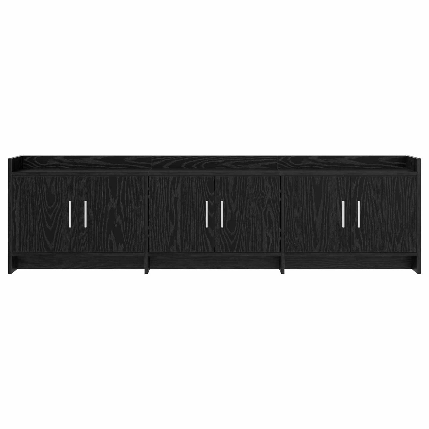 vidaXL Ντουλάπι TV 168 x 33 x 47 εκ. Μαύρη Δρυς Επεξεργασμένο Ξύλο