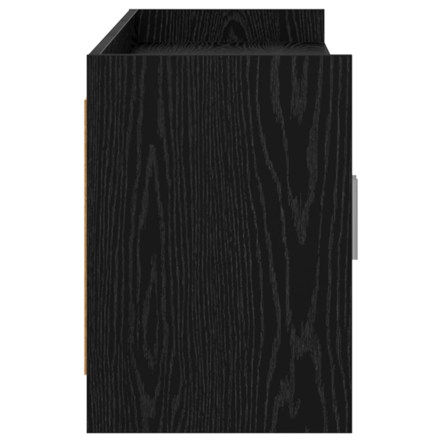 vidaXL Ντουλάπι TV 168 x 33 x 47 εκ. Μαύρη Δρυς Επεξεργασμένο Ξύλο