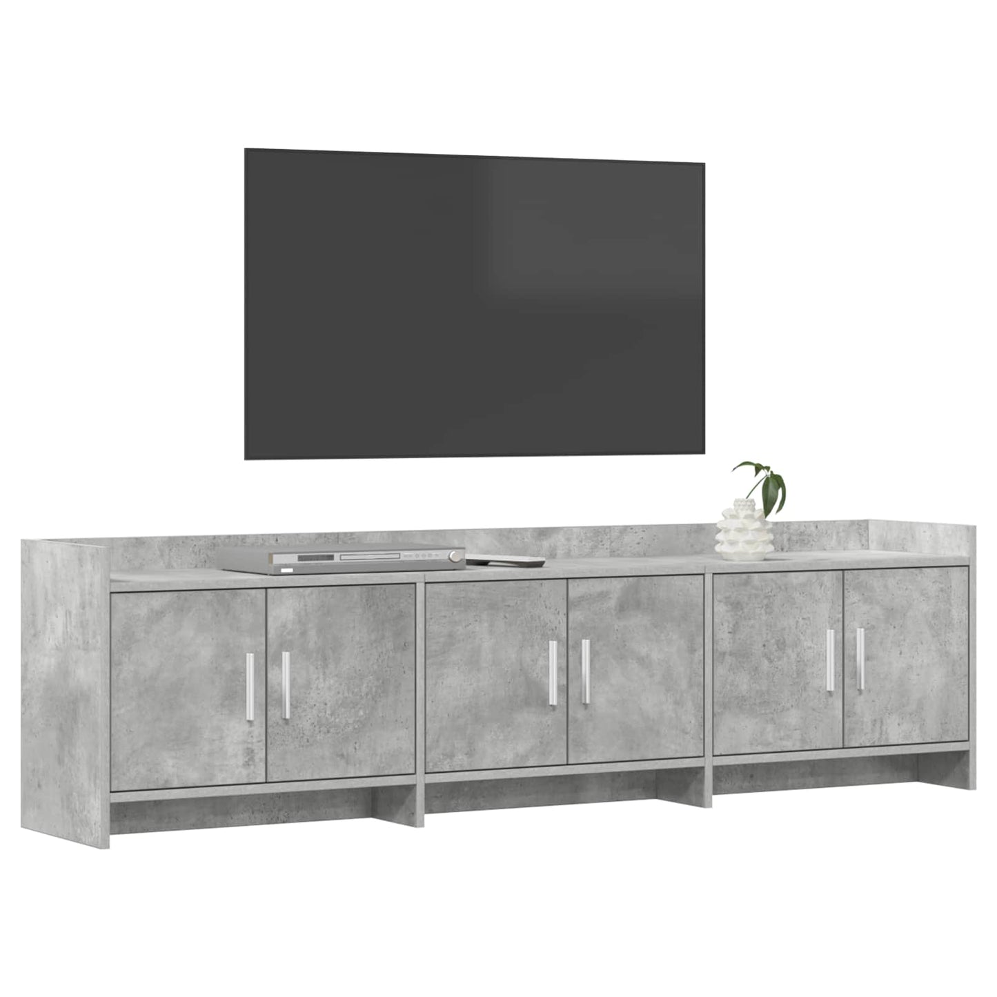 vidaXL Ντουλάπι TV 168 x 33 x 47 εκ. Γκρι Σκυροδέματος