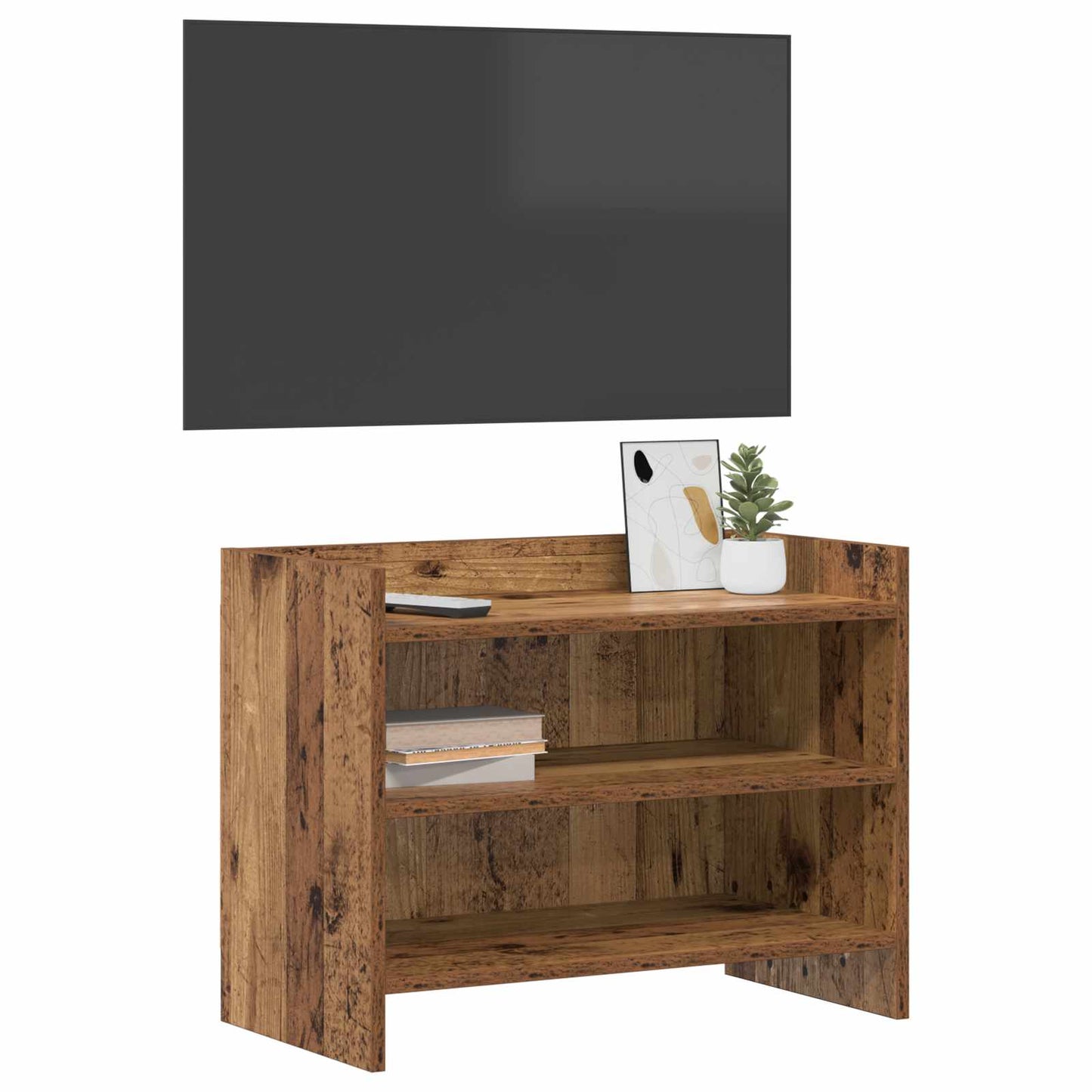 vidaXL Ντουλάπι TV 60 x 33 x 47 εκ. Παλαιωμένο ξύλο Επεξεργασμένο Ξύλο