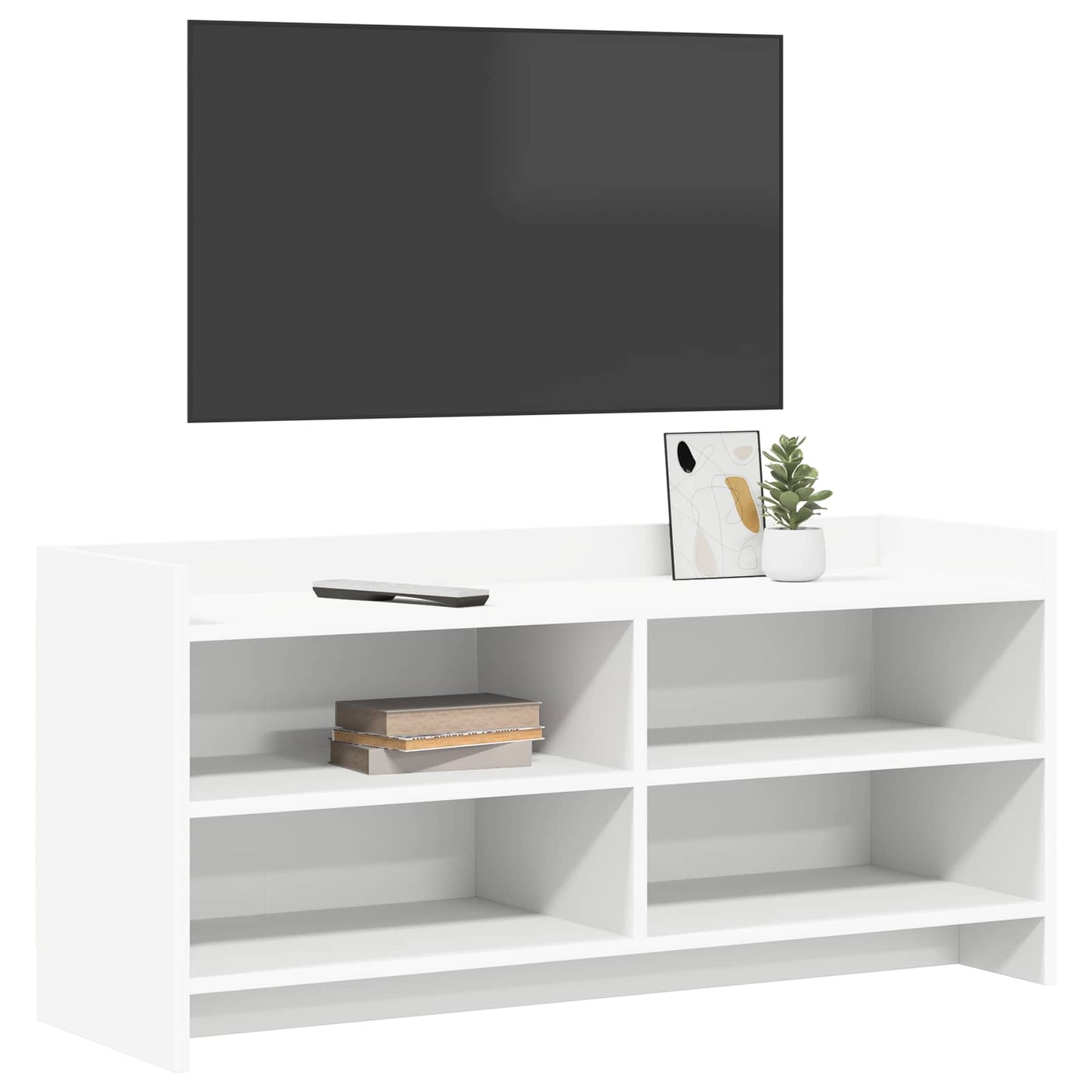 vidaXL Ντουλάπι TV 100 x 33 x 47 εκ Λευκό Επεξεργασμένο Ξύλο